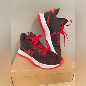 Nike Lebron Witness V5 Red Black Crimson CQ9380-005 Shoe Sneaker Mens 13 New